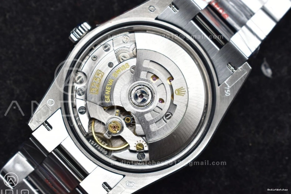 QF (Gain Best 904L V5 Edition Weight) DayDate vr3255 SS on Packable Steel President Dial Bracelet 36 Blue 672 0728